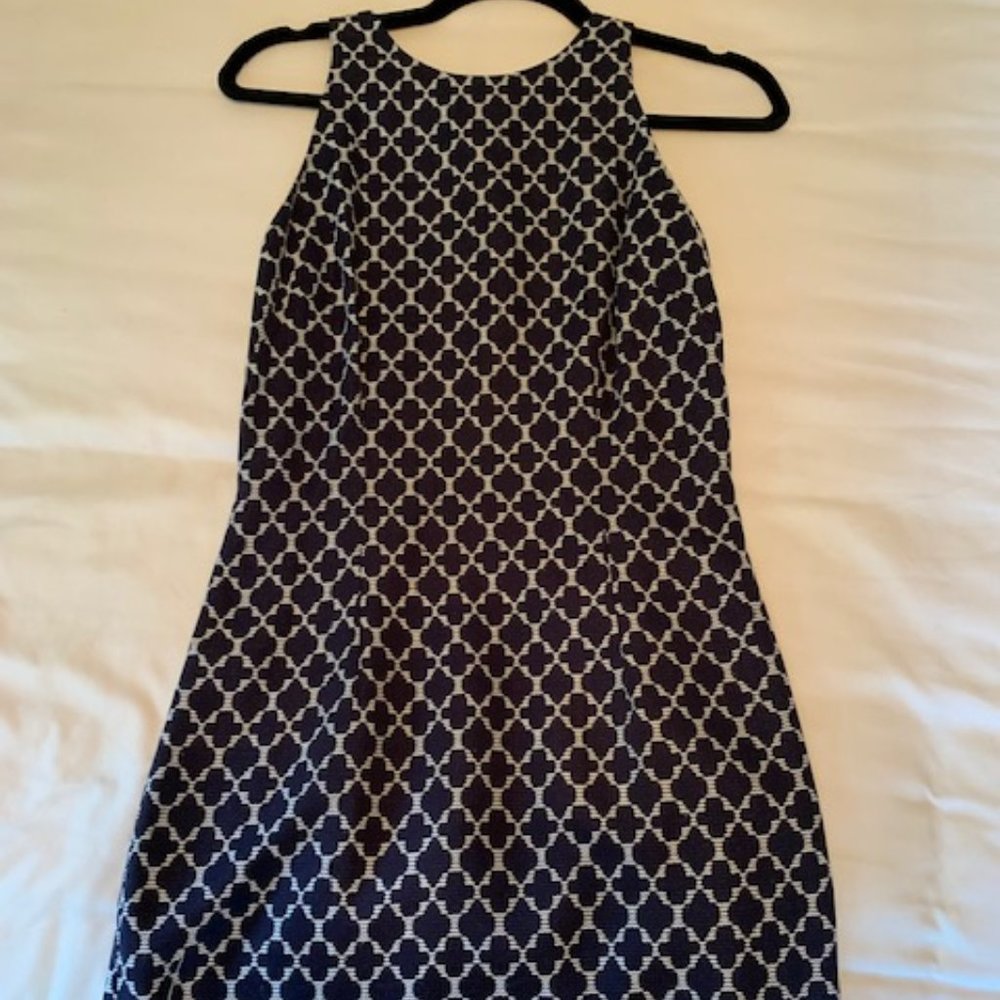 Navy Mosaic Patterns Dress